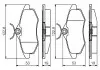 Тормозные колодки CITROEN C2 / C3 \ &#039;\&#039; F 1.1i-1,4i \ &#039;\&#039; 03 &gt;&gt; PR2 BOSCH 0986495268 (фото 1)