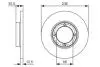 Гальмівний диск DAEWOO Matiz \ '\' F \ '\' 0,8-1,0 \ '\' 98-10 PR2 BOSCH 0986479R81 (фото 1)