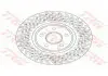 Диск тормозной MERCEDES E (W211) / S (W220) &quot;F D = 330mm&quot; 02-09 TRW DF6079S (фото 2)