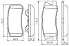Тормозные колодки MITSUBISHI Grandis / Montero / Pajero / Shogun BOSCH 0986495357 (фото 5)