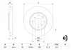 Тормозной диск CITROEN / PEUGEOT / TOYOTA C1 / 107 / Aygo F &quot;05 &gt;&gt; BOSCH 0986479239 (фото 5)
