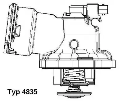 Термостат MERCEDES C (W204, S204) / E (W211) "3,2-3,5CDi" 05 >> WAHLER 4835.87D