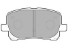 Тормозные колодки дисковые TOYOTA Avensis Verso "F" 01-05 LP1711