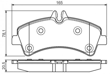 Тормозные колодки дисковые MB Sprinter \ '\' R \ '\' 06 >> PR2 BOSCH 0986495099