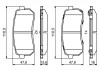 Тормозные колодки дисковые KIA Sorento \ '\' R \ '\' 14 >> BOSCH 0986494828 (фото 7)