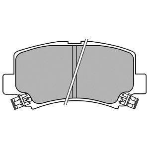 Тормозные колодки дисковые SUZUKI Wagon R + "F" 97-00 Delphi LP1439 (фото 1)