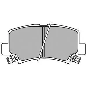 Тормозные колодки дисковые SUZUKI Wagon R + "F" 97-00 Delphi LP1439