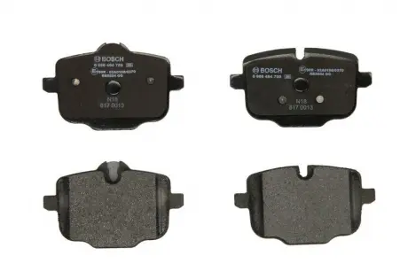 Тормозные колодки дисковые BMW 5/6 \ '\' R \ '\' 10 >> BOSCH 0986494759