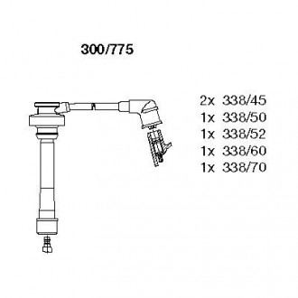 Комплект проводов MITSUBISHI Galant "2,5" 96-03 BREMI 300/775