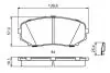 Тормозные колодки дисковые MAZDA CX-7 / CX-9 \ &#039;\&#039; F BOSCH 0986494879 (фото 7)