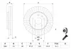 Диск галмивний OPEL / SAAB Insignia / 9-5 &quot;F&quot; 08 &gt;&gt; BOSCH 0986479543 (фото 5)