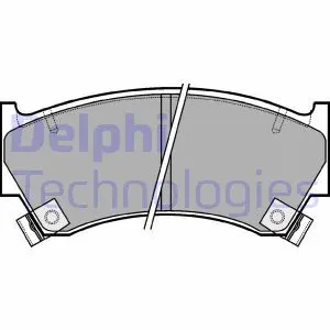 Гальмівні колодки дискові NISSAN Almera "95 >> Delphi LP1590