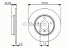 Тормозной диск BMW E36 / E46 316/328 \ '\' R PR2 BOSCH 0986479S34 (фото 1)