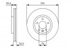 Тормозной диск VW Multivan 17 "F" 03 >> PR2 BOSCH 0986479S72 (фото 1)