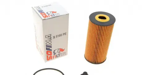 Фильтр масляный HYUNDAI / KIA &quot;2,0-2,2&quot; 09 &gt;&gt; SOFIMA S5166PE (фото 1)
