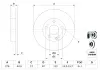 Тормозные диски Mercedes A (W169) &quot;F&quot; 04-12 BOSCH 0986479185 (фото 5)