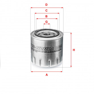 Фільтр масляний NISSAN "1,7-2,0" 87-93 SOFIMA S1710R