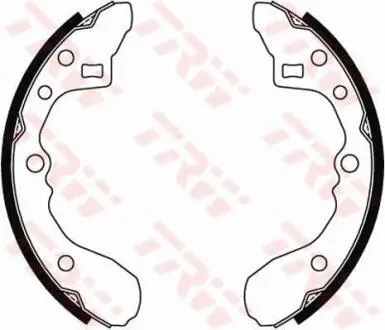 Тормозные колодки барабанные MAZDA 323 TRW GS8286