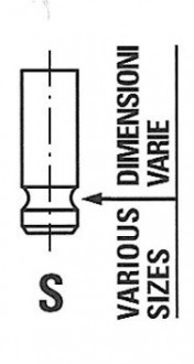 Клапан впускний R6862 / SNT RENAULT 1,4 FRECCIA R6862/SNT