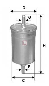 Фильтр топливный FORD "1,6-2,0" 99-04 SOFIMA S1769B (фото 1)