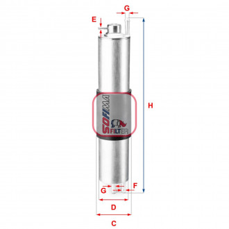 Фильтр топливный BMW "2,0-3,0" 01-07 SOFIMA S1847B