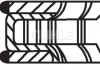 Комплект поршневых колец MB MAHLE KNECHT 00249N1 (фото 1)