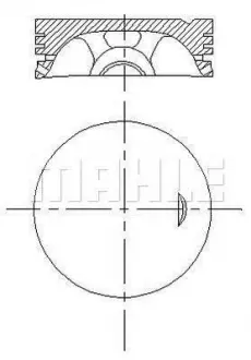 Поршень Mahle VAG 2,0TFSI 04-13 MAHLE KNECHT 0332101