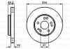 Тормозной диск MB W124 M104 F 0986478428
