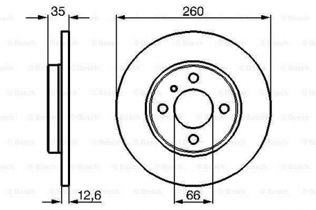 Тормозной диск BMW E30 F BOSCH 0986478029