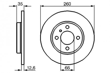 Тормозной диск BMW E30 F BOSCH 0986478029