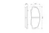 Гальмівні колодки дискові DAIHATSU Rocky / Rugger \ '\' F \ '\' 2.2-2.8 \ '\' 93-02 BOSCH 0986424297 (фото 5)