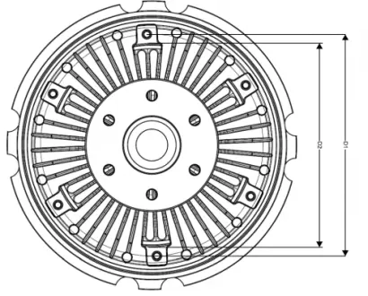 Вискозная муфта NRF 49002