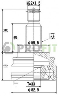 ШРУС PROFIT 2710-3047