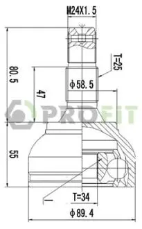 ШРУС PROFIT 2710-1455