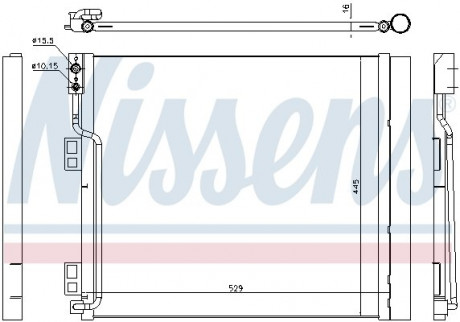 Конденсер кондиционера NISSENS 940386