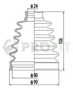 Пильник ШРУС PROFIT 2710-0022 XLB