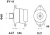 Генератор MAHLE KNECHT MG 801 (фото 2)