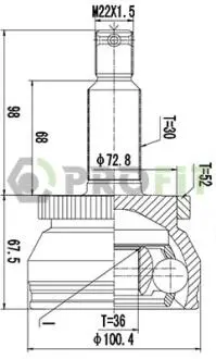 Фото 1 - шРКШ зі змазкою в комплекті PROFIT 2710-3042 ШРКШ зі змазкою в комплекті PROFIT 2710-3042 (фото 1)