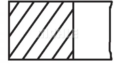 Комплект колец на поршень MAHLE KNECHT 028RS101120N0