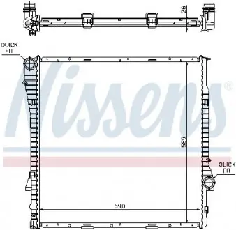 Радиатор охлаждения NISSENS 60789A