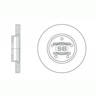 Гальмівний диск SANGSIN Hi-Q (SANGSIN) SD4401