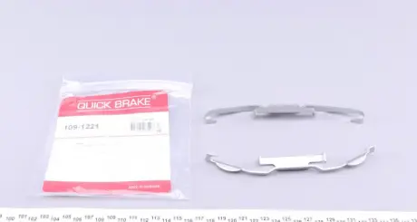 Р-к дисковых тормозов. колодок QUICK BRAKE 109-1221