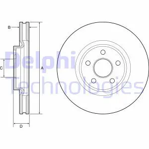 Тормозной диск Delphi BG9203C