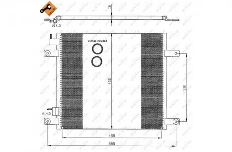 Радиаторы и интеркулера NRF 35364