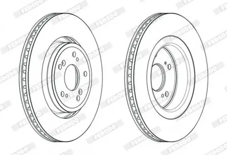 Диск тормозной FERODO DDF2657C