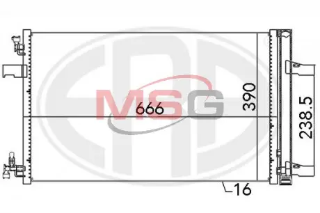 Фото 1 - радиатор ERA 667053 Радиатор ERA 667053 (фото 1)