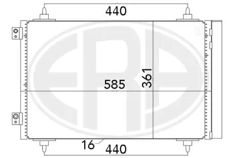 Радиатор ERA 667016 (фото 1)