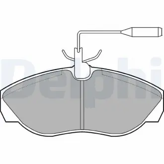 Тормозные колодки дисковые CITROEN / PEUGEOT / FIAT Jumper / Relay / Boxer / Ducato "F" 94-06 Delphi LP877