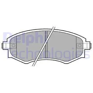 Тормозные колодки. дисковые Delphi LP0606