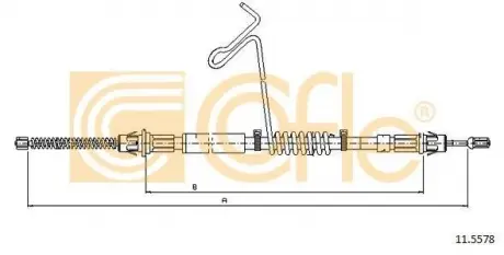 Трос стояночного тормоза COFLE 11.5578